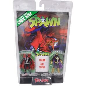 Spawn # 1 Comic and Toy - Spawn and Anti Spawn